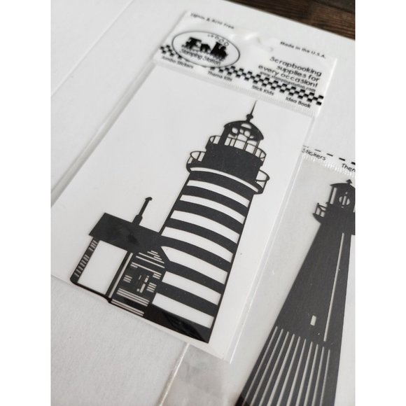 Scrapbooking DieCut Shape - Stamping Station LOT 3 LIGHTHOUSES New Vintage #24 - Picture 2 of 4